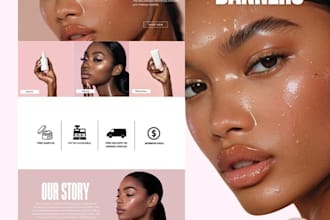 design beauty website skincare cosmetics beauty logo spa salon retouch