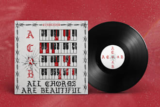 modern album cover, ep cover or single cover artwork