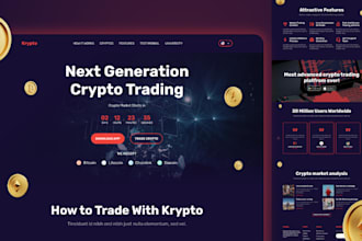 create crypto landing page, ico website, crypto landing page, ico landing page