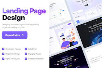 design modern website or landing page UI UX in figma