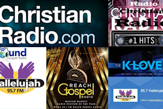 officially do a radio promotion for your  song on christian radio live