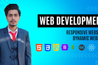 create a responsive front end with HTML CSS js and react