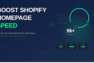 speed up and optimize your shopify homepage