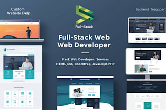 create responsive websites with HTML5, css3, bootstrap5, javascript and php8