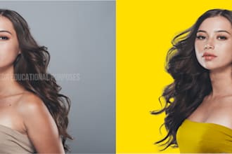 color correction and change color for your product photo