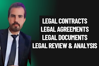 draft agreements and legal contracts
