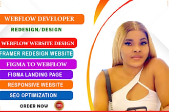 webflow website design, webflow website redesign as webflow expert