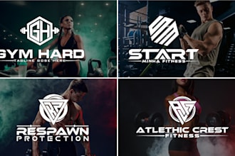 design modern fitness, gym, athletic, warrior, health and sports logo