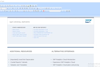 design professional and optimized crystal reports as per your needs