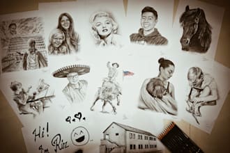 be your pencil sketch artist