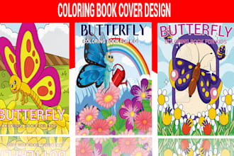 do amazone coloring book cover design and kdp book cover