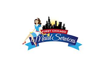 design first chicago maid services  logo