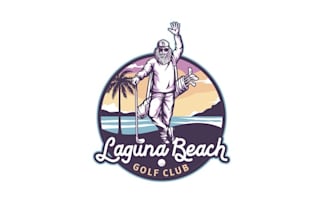 design awesome beach golf club logo