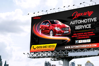 design billboard, banners, signage, yard sign, hoarding, street signs, roll up