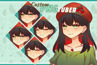 draw a custom pngtuber for streamer