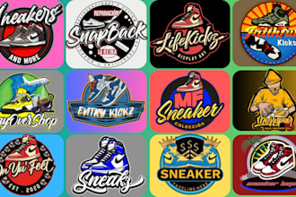 design customized shoes logo, sneaker , for your store or business