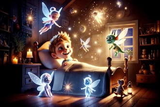 create awesome children story book illustrations