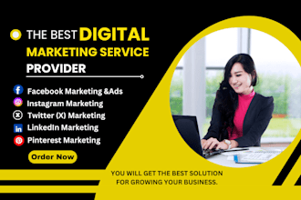 be your digital marketing manager and social media manager
