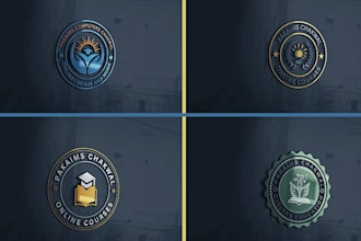 create educational logo for school, college, university and academy