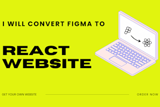 convert figma to react website