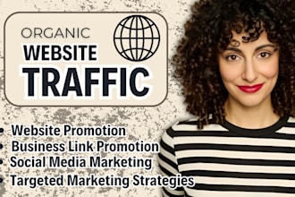 do website link promotion on social media to increase organic website traffic