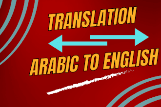 translate arabic to english , english to arabic in low price