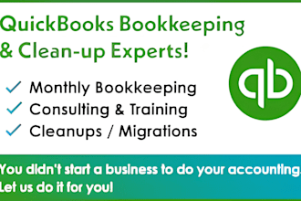 do quickbooks online bookkeeping cleanup catchup and reconciliation