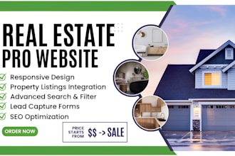 create realtor, real estate website design in wordpress