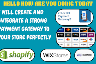 integrate any payment gateway into your store perfectly