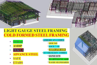 design light gauge steel cold form steel framing structures