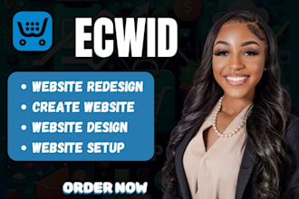 build and design, redesign ecwid website