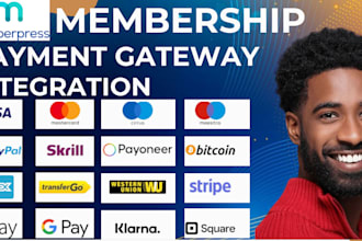 build membership website or subscription website with payment method lms website