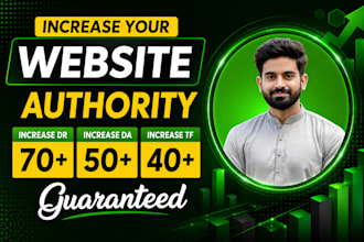 increase domain authority moz da trust flow tf and ahrefs dr