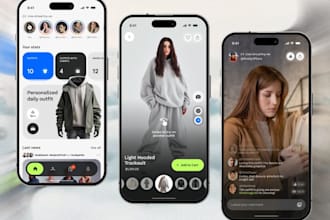 develop flutter social media app, chat app, dating app tinder, and ecommerce app