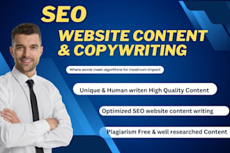 be your impeccable SEO content writer and website copywriter