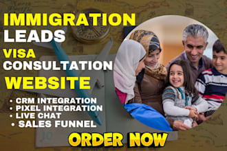 generate immigration leads attorney website visa consultation sales funnel