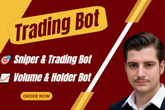build trading bot volume holder bot on ethereum solana sui pump fun swap raydium
