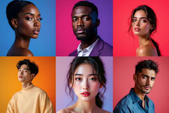 give you ai prompts that will generate studio portraits with perfect realism