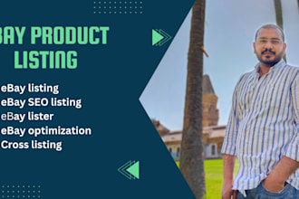 be your ebay lister, ebay product listing, ebay SEO listing and optimization