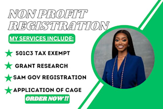 do sam gov registration uei cage code non profit 50ic3 tax exempt