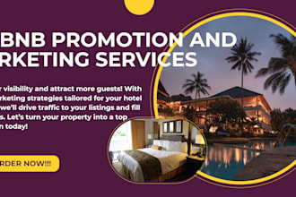 do viral airbnb promotion, hotel promotion, airbnb marketing