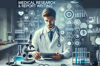 assist you in medical research and report writing as  doctor