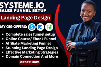 systeme io sales funnel,system io landing page,website,getresponse,clickfunnels