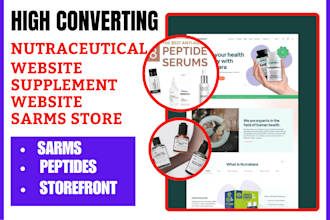 nutraceutical website supplement website peptides sarms nutraceutical store