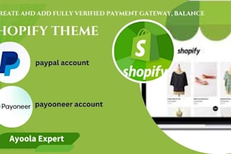 create and add fully verified payment gateway, balance