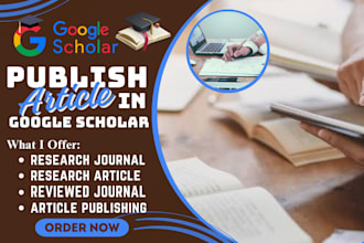 do google scholar publish research article increase citation