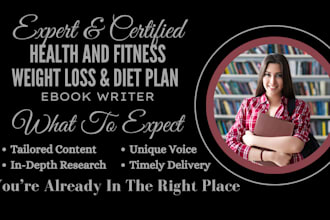 write health and fitness ebook, weight loss, medical, and nutrition ebook