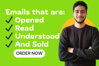 be your email copywriter for your email marketing campaigns