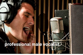 perform edm pop rock metal vocals as my professional male vocalist
