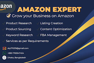 be your amazon account manager to boost sales